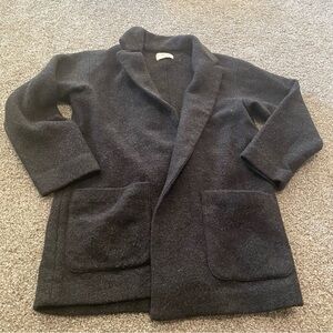 Wilfred Aritzia Merino Wool coat M gray classic minimalist preppy timeless